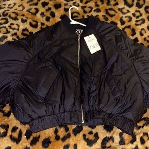 ZARA OVERSIZED BOMBER JACKET